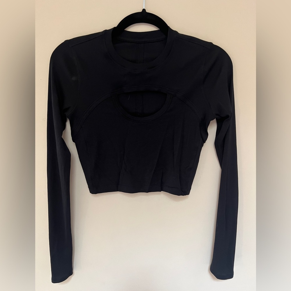 longsleeves cropped top